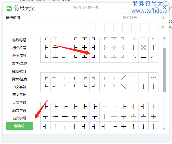 制表符符号怎么打出来