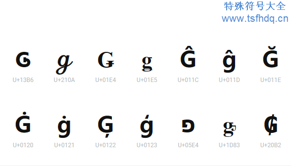 漂亮花式字母符号大全